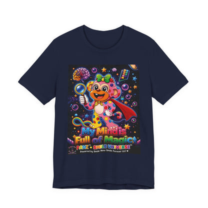 Panz™ Unisex Jersey Short Sleeve Tee – "My Mind is Full of Magic" Graphic | Smile Universe Collection