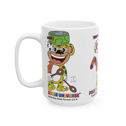 Potz™ Ceramic Mug – Playful Graphic Coffee Mug | Smile Universe Collection