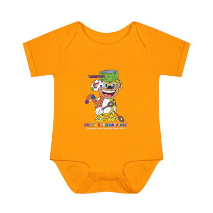 Potz™ Infant Baby Rib Bodysuit – Playful Chef Graphic Onesie | Smile Universe Collection