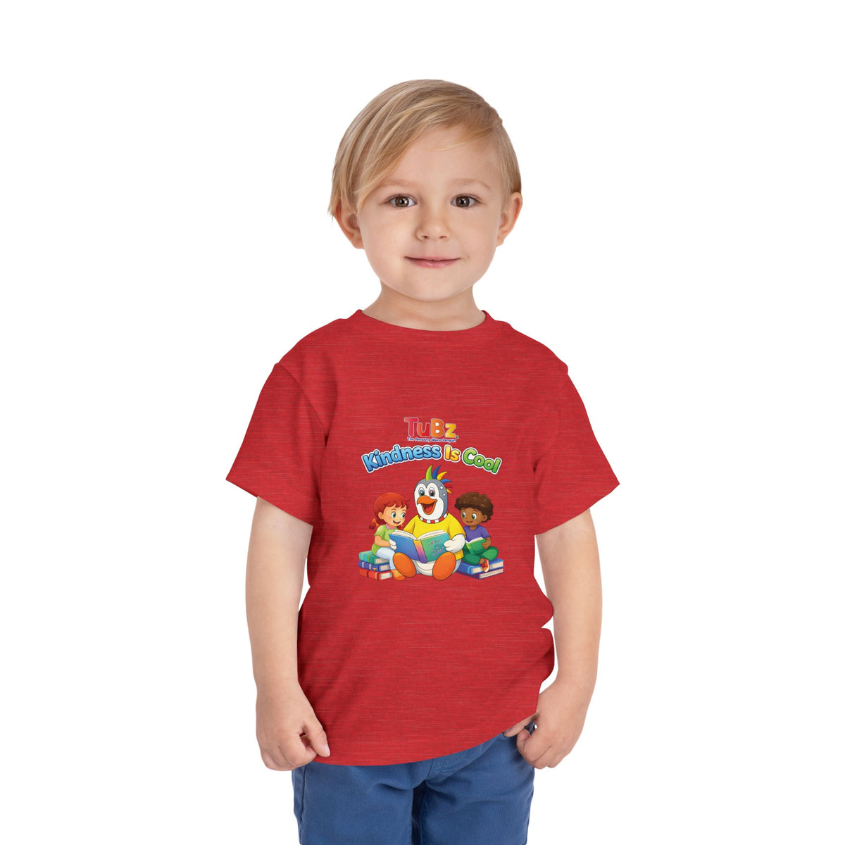 TuBz™ "Kindness Is Cool" Kids T-Shirt - Positive Message Graphic Tee | Smile Universe TuBz4Kidz