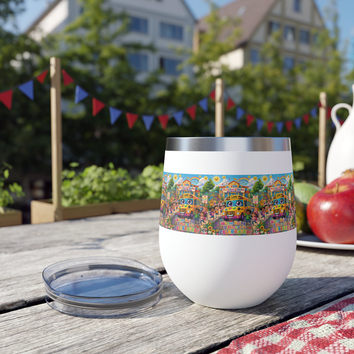 Lani™ 12oz Copper Vacuum Insulated Cup – "Where Being Different is CELEBRATED!" Graphic