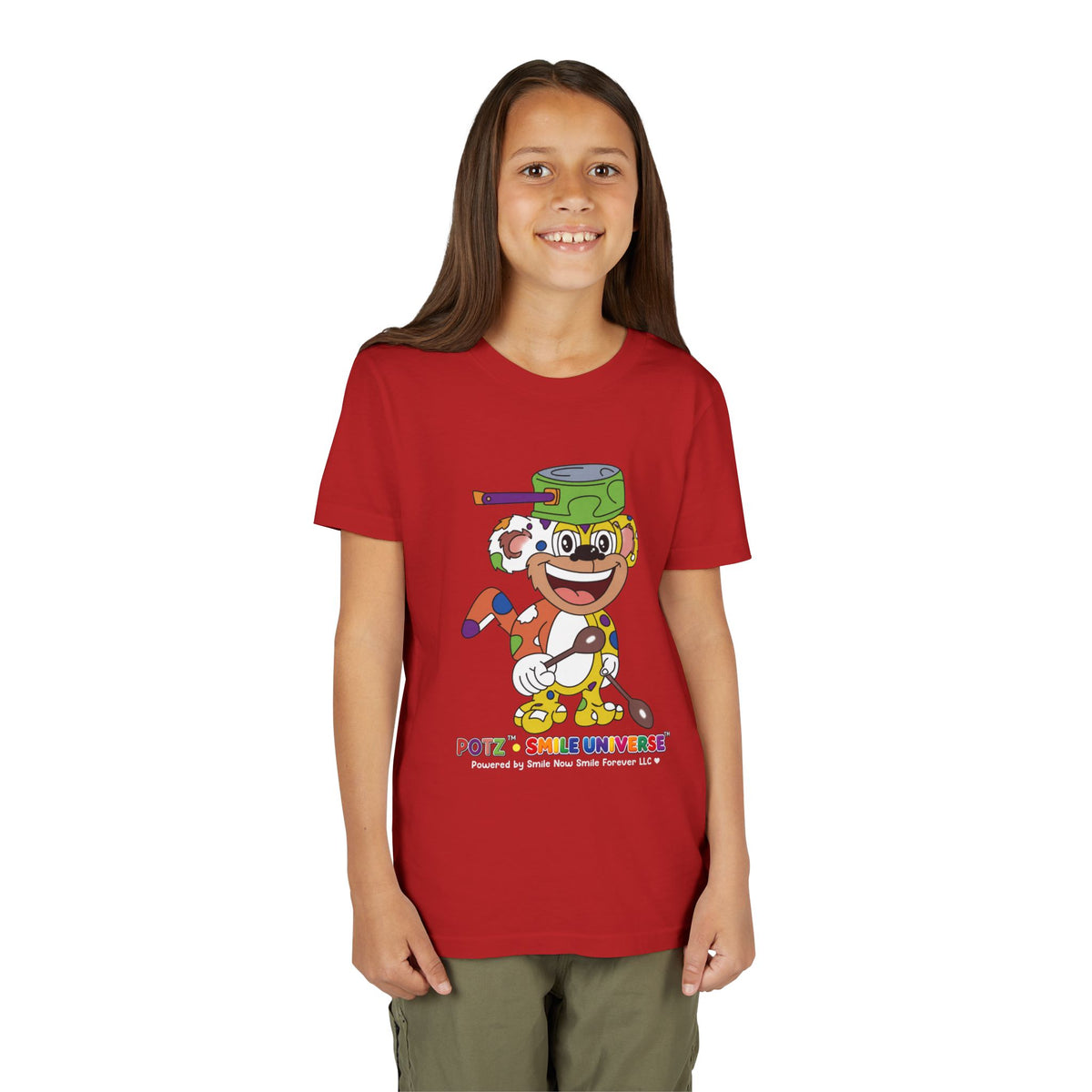 Potz™ Youth Short Sleeve Tee – Playful Graphic Tee | Smile Universe Collection