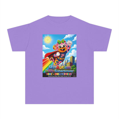 Panz™ Youth Midweight Tee – "My Autism is My Superpower" Graphic | Smile Universe Collection