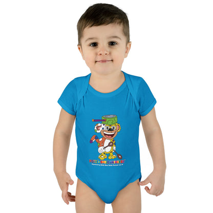 Potz™ Infant Baby Rib Bodysuit – Playful Chef Graphic Onesie | Smile Universe Collection