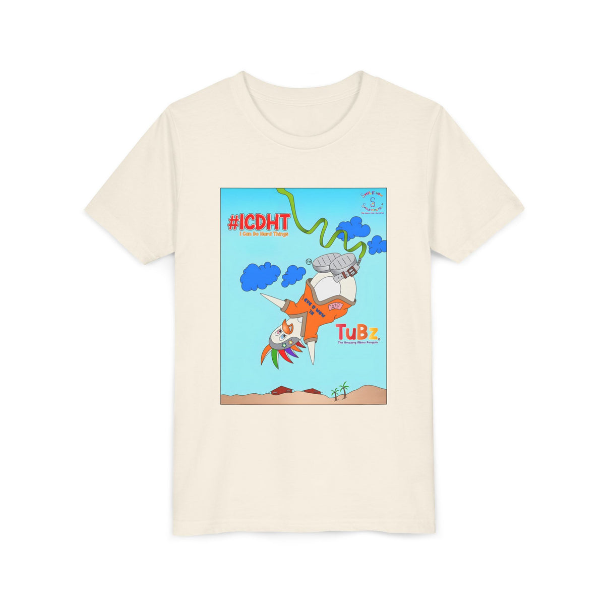 TuBz™ "I Can Do Hard Things" Youth T-Shirt | Youth Short Sleeve Tee - Motivational Kids Graphic Tee