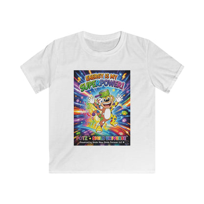 Potz™ Kids Softstyle Tee – "Energy is My Superpower!" Graphic Tee | Smile Universe Collection
