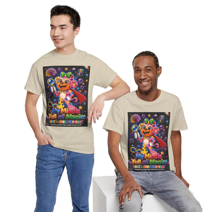 Panz™ Unisex Heavy Cotton™ Tee – "My Mind is Full of Magic" Graphic | Smile Universe Collection