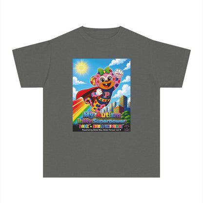 Panz™ Youth Midweight Tee – "My Autism is My Superpower" Graphic | Smile Universe Collection