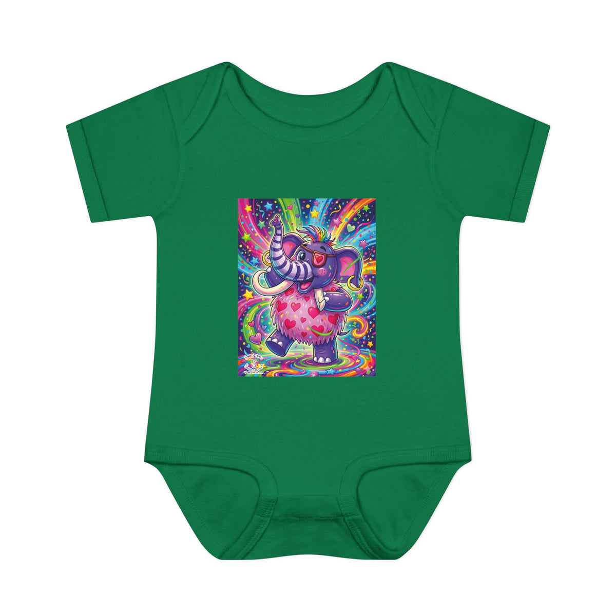 Piklez™ Infant Baby Rib Bodysuit – "Born to Celebrate!" Graphic | Smile Universe Collection