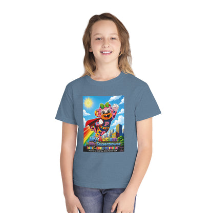 Panz™ Youth Midweight Tee – "My Autism is My Superpower" Graphic | Smile Universe Collection