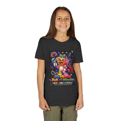 Panz™ Youth Short Sleeve Tee – "My Mind is Full of Magic" Graphic | Smile Universe Collection