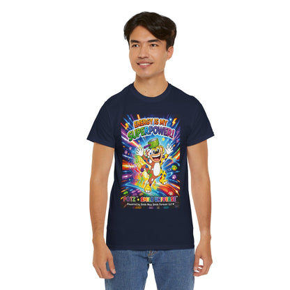 Potz™ Unisex Heavy Cotton™ Tee – "Energy is My Superpower!" Graphic Tee | Smile Universe Collection