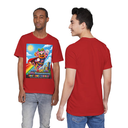 Panz™ Unisex Jersey Short Sleeve Tee – "My Autism is My Superpower" Graphic | Smile Universe Collection