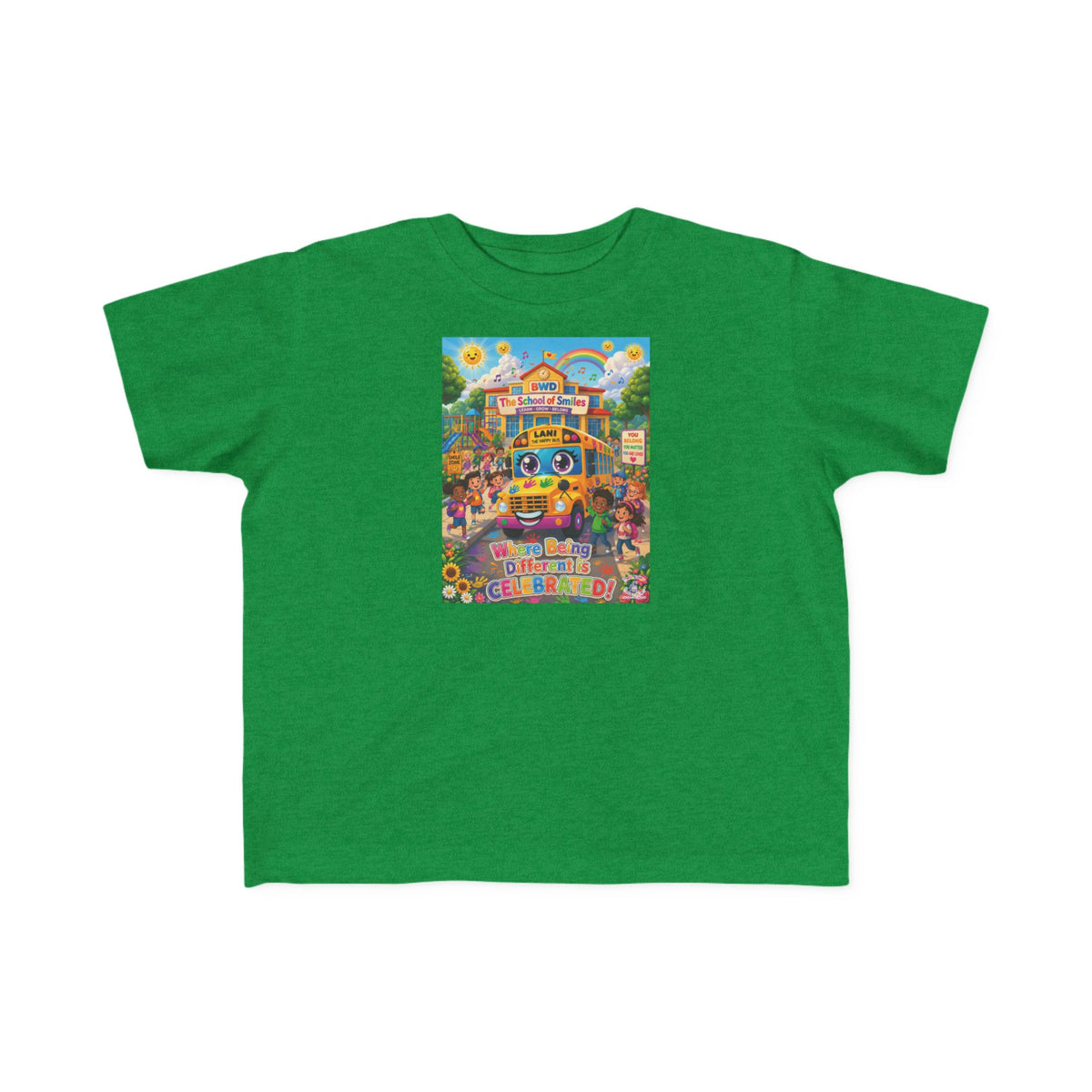 Lani™ Toddler's Fine Jersey Tee – "Where Being Different is CELEBRATED!" Graphic Shirt