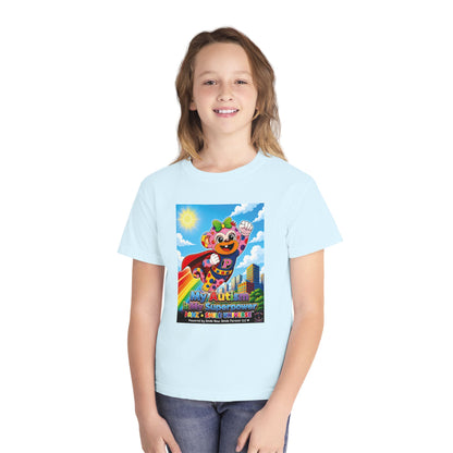 Panz™ Youth Midweight Tee – "My Autism is My Superpower" Graphic | Smile Universe Collection