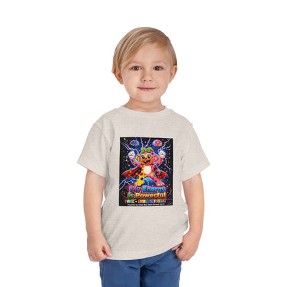 Panz™ Toddler Short Sleeve Tee – "My Energy is Powerful" Graphic Tee | Smile Universe Collection