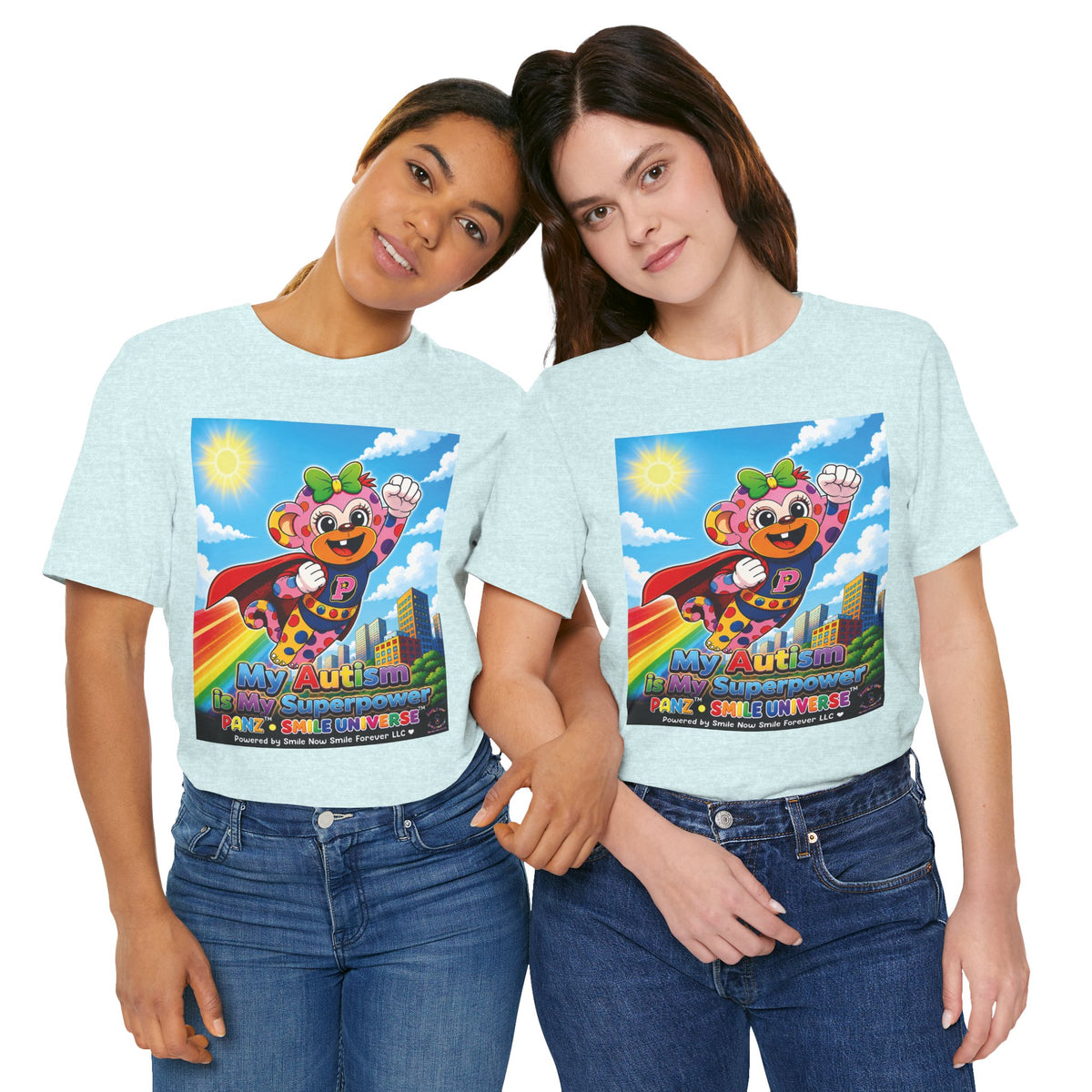 Panz™ Unisex Jersey Short Sleeve Tee – "My Autism is My Superpower" Graphic | Smile Universe Collection