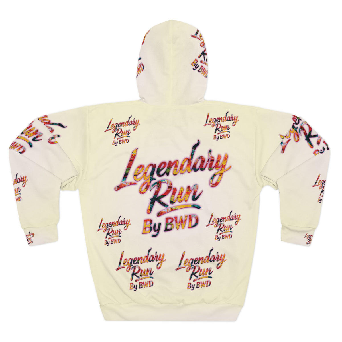 Legendary Run All-Over Print Hoodie — Pullover