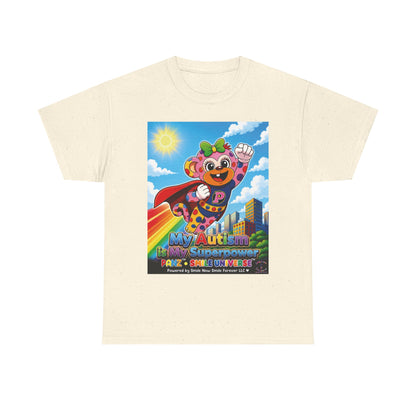 Panz™ Unisex Heavy Cotton™ Tee – "My Autism is My Superpower" Graphic | Smile Universe Collection