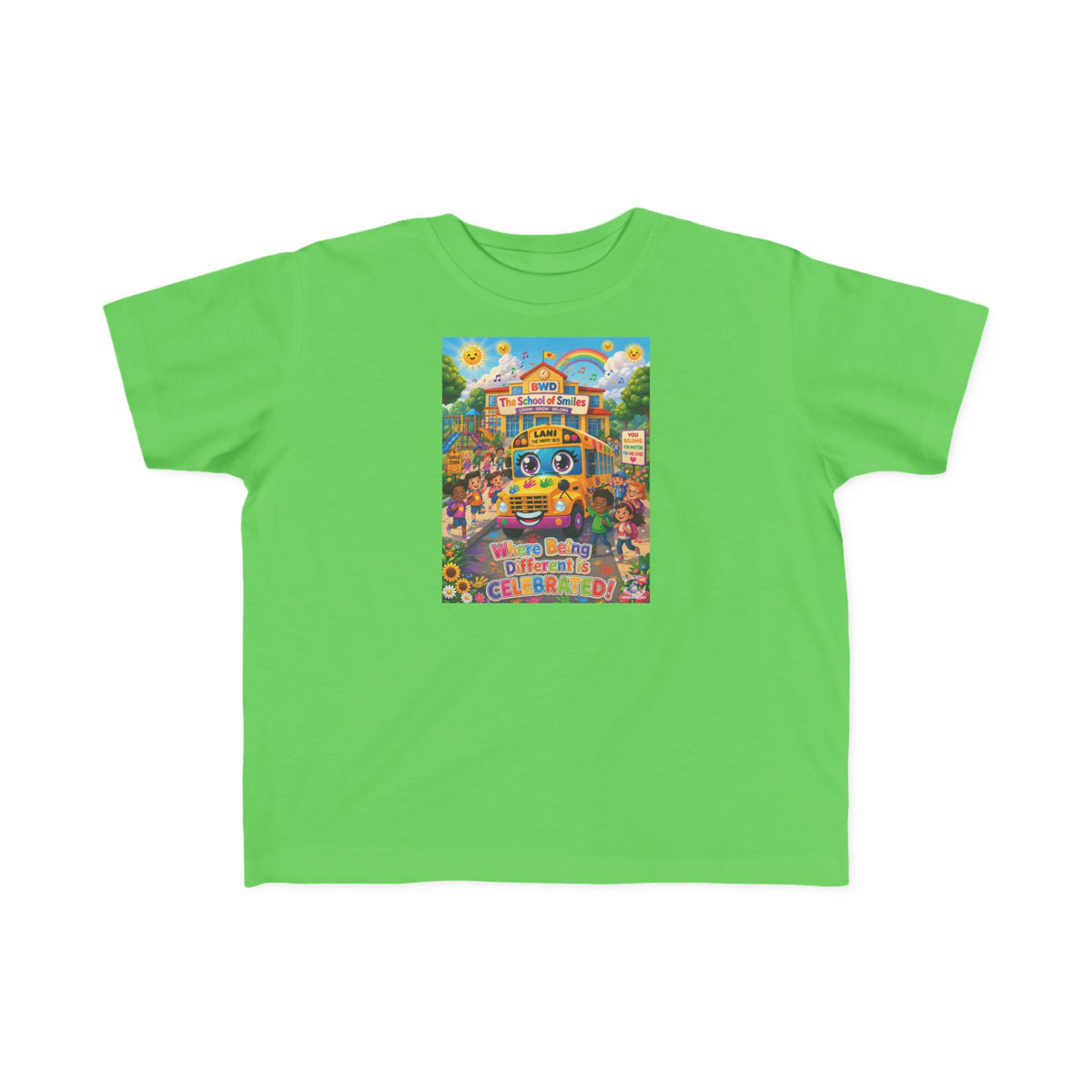 Lani™ Toddler's Fine Jersey Tee – "Where Being Different is CELEBRATED!" Graphic Shirt