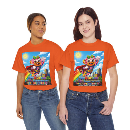 Panz™ Unisex Heavy Cotton™ Tee – "My Autism is My Superpower" Graphic | Smile Universe Collection