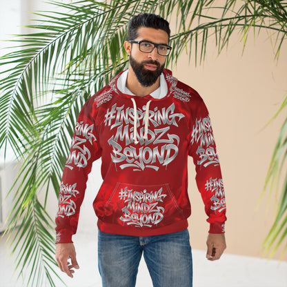 BWD Crimson Heat 1’s - Men’s AOP Pullover Hoodie (First Edition)