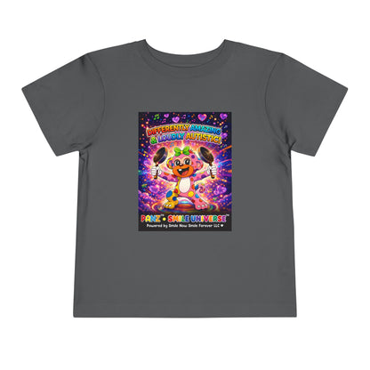 Panz™ Toddler Short Sleeve Tee – "Differently Amazing & Loudly Autistic!" Graphic | Smile Universe Collection