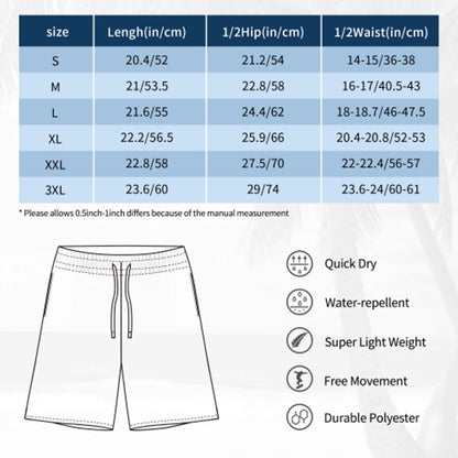 BWD “Inspiring Mindz Beyond” Men’s Beach-to-Street AOP Shorts — Neon Splash