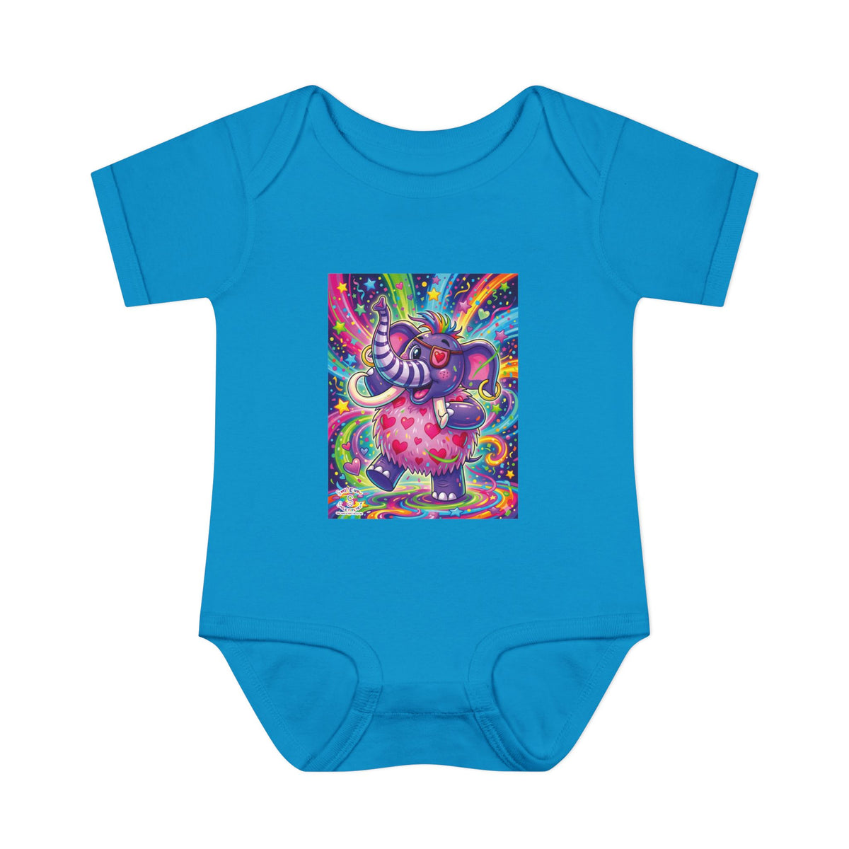 Piklez™ Infant Baby Rib Bodysuit – "Born to Celebrate!" Graphic | Smile Universe Collection