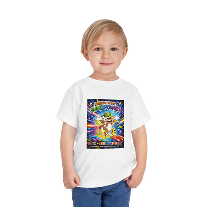 Potz™ Toddler Short Sleeve Tee – "Energy is My Superpower!" Graphic Tee | Smile Universe Collection