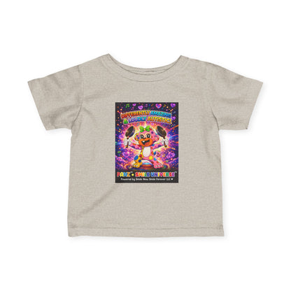 Panz™ Infant Fine Jersey Tee – "Differently Amazing & Loudly Autistic!" Graphic | Smile Universe Collection