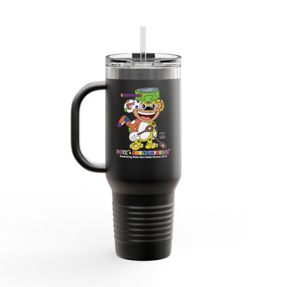 Potz™ Insulated Travel Mug 40oz – Playful Graphic Tumbler | Smile Universe Collection