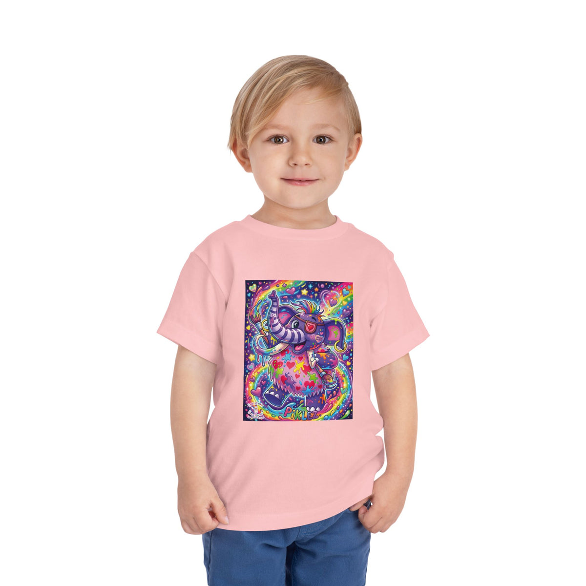 Piklez™ Toddler Short Sleeve Tee – "Magic Paint!" Graphic Shirt | Smile Universe Collection