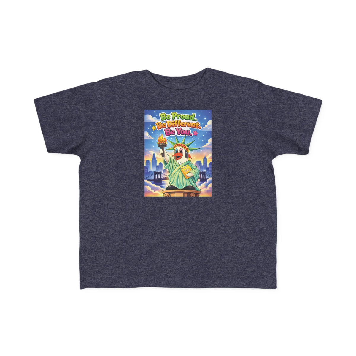 TuBz™ "Be Proud. Be Different. Be You." Kids T-Shirt - Inspirational Graphic Tee