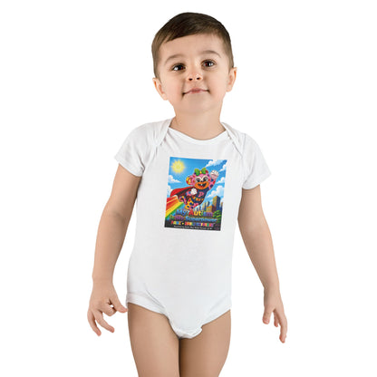 Panz™ Baby Short Sleeve Onesie® – "My Autism is My Superpower" Graphic | Smile Universe Collection