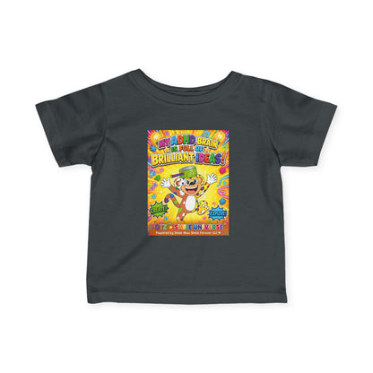 Potz™ Infant Fine Jersey Tee – "My ADHD Brain is Full of Brilliant Ideas!" Graphic Tee | Smile Universe Collection