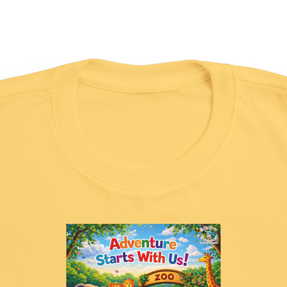 Lani™ Toddler's Fine Jersey Tee – "Adventure Starts With Us!" Graphic