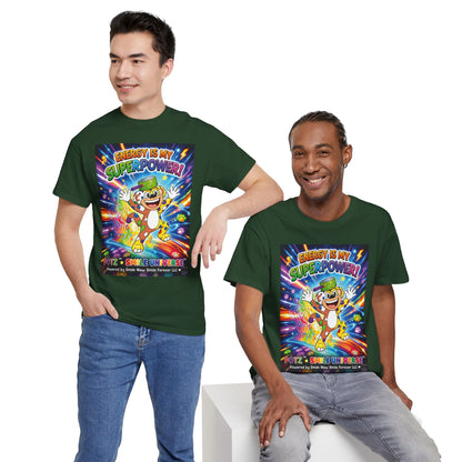 Potz™ Unisex Heavy Cotton™ Tee – "Energy is My Superpower!" Graphic Tee | Smile Universe Collection