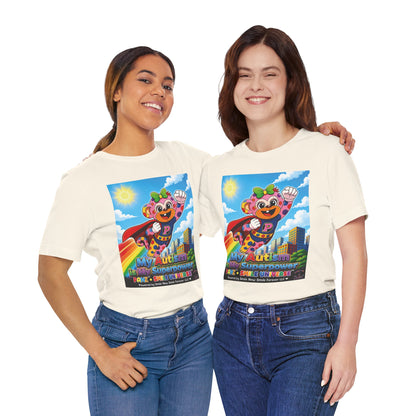 Panz™ Unisex Jersey Short Sleeve Tee – "My Autism is My Superpower" Graphic | Smile Universe Collection