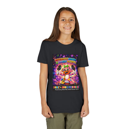 Panz™ Youth Short Sleeve Tee – "Differently Amazing & Loudly Autistic!" Graphic | Smile Universe Collection