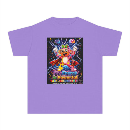 Panz™ Youth Midweight Tee – "My Energy is Powerful" Graphic Tee | Smile Universe Collection