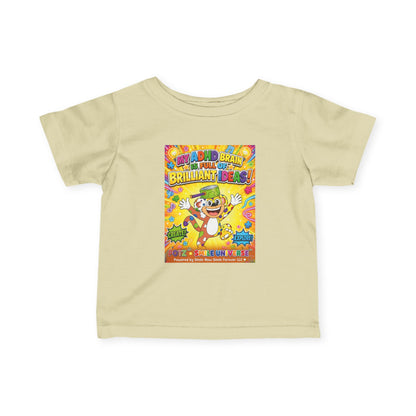 Potz™ Infant Fine Jersey Tee – "My ADHD Brain is Full of Brilliant Ideas!" Graphic Tee | Smile Universe Collection