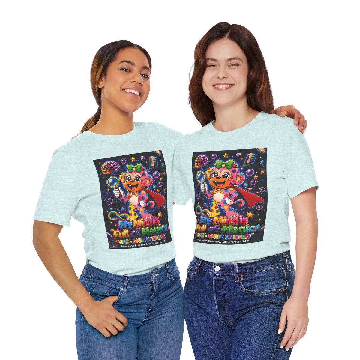 Panz™ Unisex Jersey Short Sleeve Tee – "My Mind is Full of Magic" Graphic | Smile Universe Collection