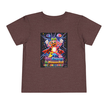 Panz™ Toddler Short Sleeve Tee – "My Energy is Powerful" Graphic Tee | Smile Universe Collection