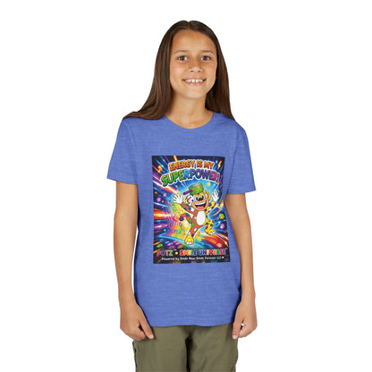 Potz™ Youth Short Sleeve Tee – "Energy is My Superpower!" Graphic Tee | Smile Universe Collection