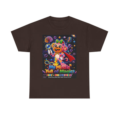 Panz™ Unisex Heavy Cotton™ Tee – "My Mind is Full of Magic" Graphic | Smile Universe Collection