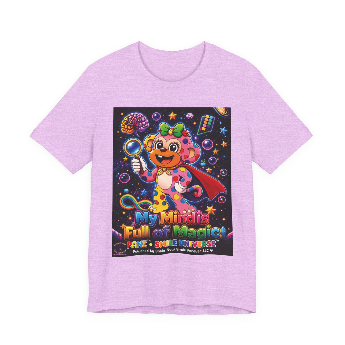 Panz™ Unisex Jersey Short Sleeve Tee – "My Mind is Full of Magic" Graphic | Smile Universe Collection