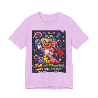 Panz™ Unisex Jersey Short Sleeve Tee – "My Mind is Full of Magic" Graphic | Smile Universe Collection