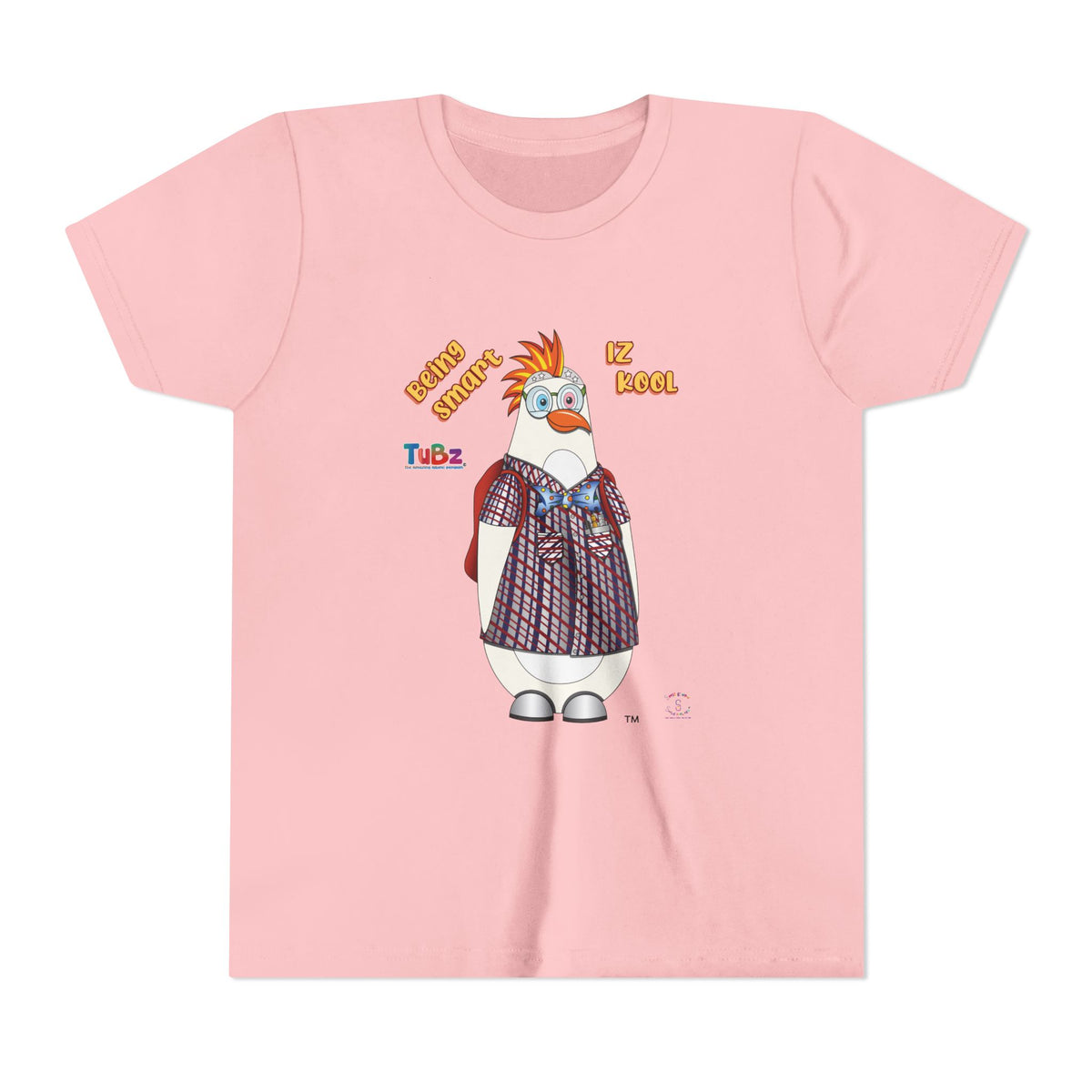 TuBz™ "Being Smart Iz Kool" Youth Graphic T-Shirt - Educational Kids Tee | TuBz4Kidz