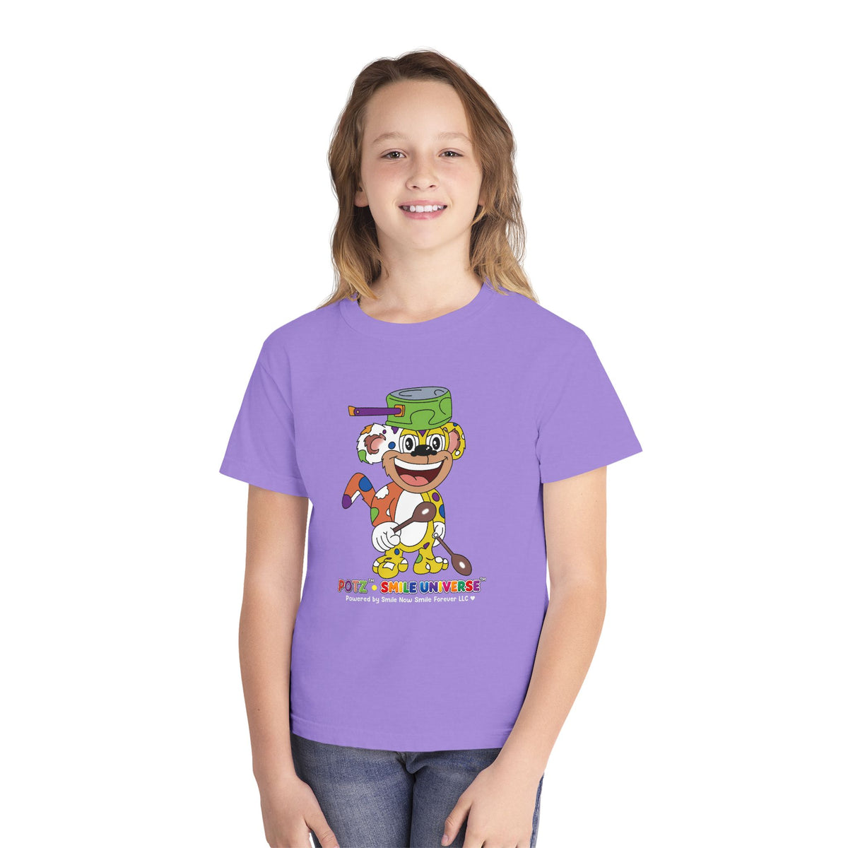 Potz™ Youth Midweight Tee – Playful Graphic Tee | Smile Universe Collection